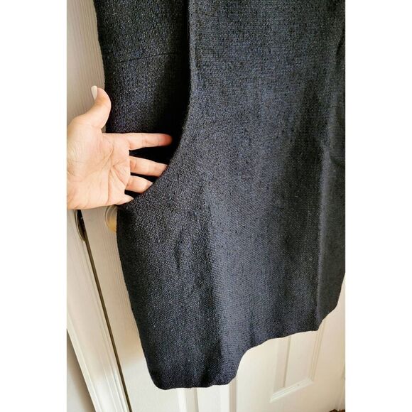 Lafayette148 Black Tweed  Sleeveless Shift Dress 12 - Picture 6 of 10